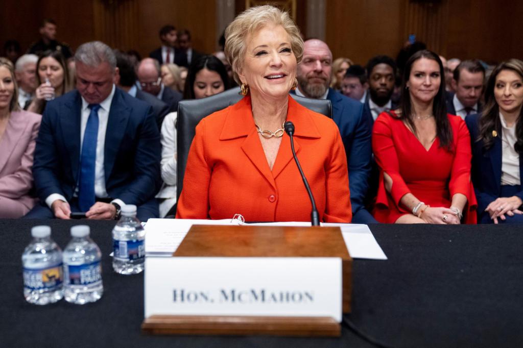 Senate committee advances Linda McMahon for education secretary