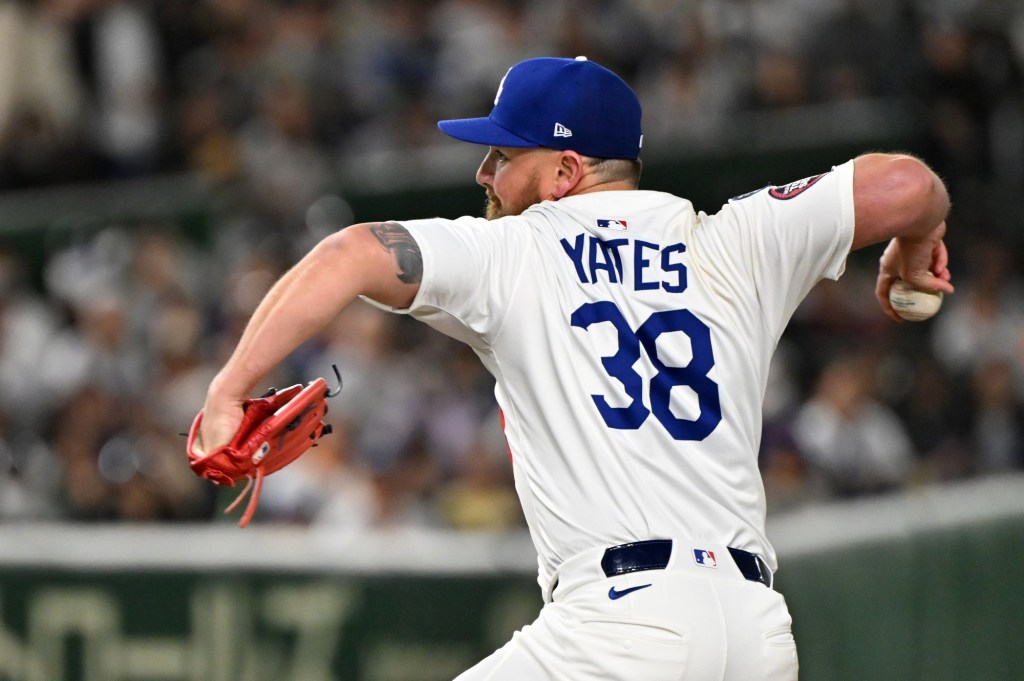 Dodgers’ Kirby Yates happy to split the difference – San Bernardino Sun