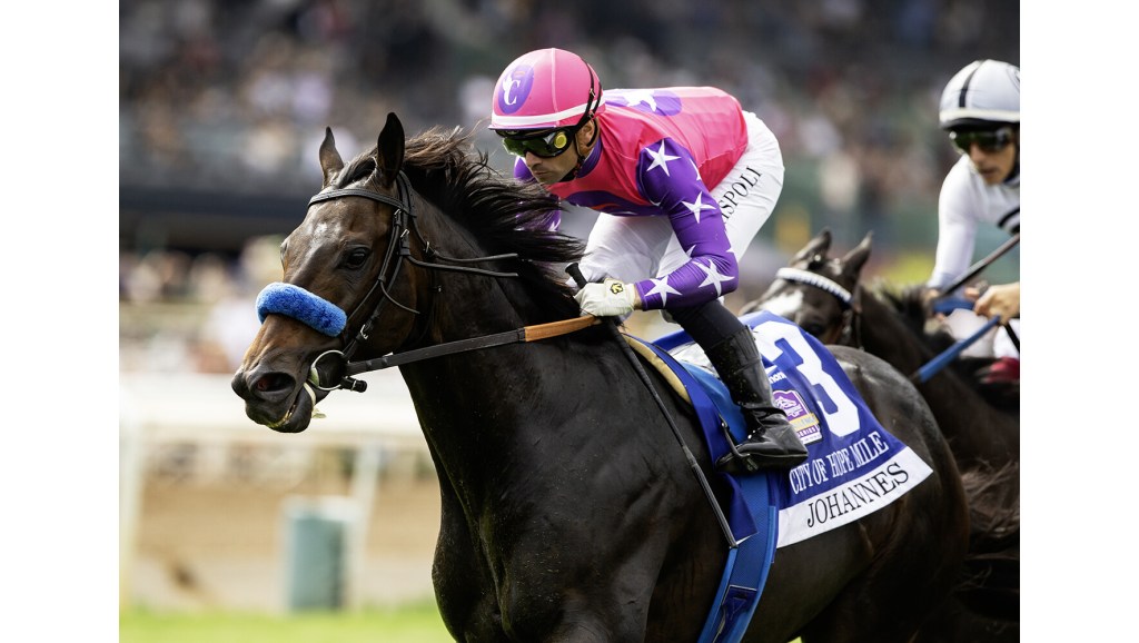 Johannes stays perfect at Santa Anita with win in City of Hope Mile – San Bernardino Sun