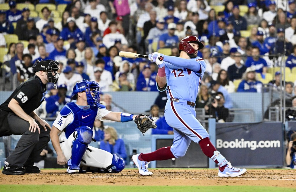 Phillies’ offense detonates to beat Dodgers in Game 3, extend NLDS – San Bernardino Sun