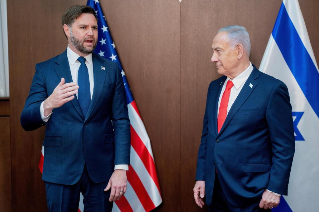 Israel ‘not a protectorate’ of US, Netanyahu says before Vance meeting