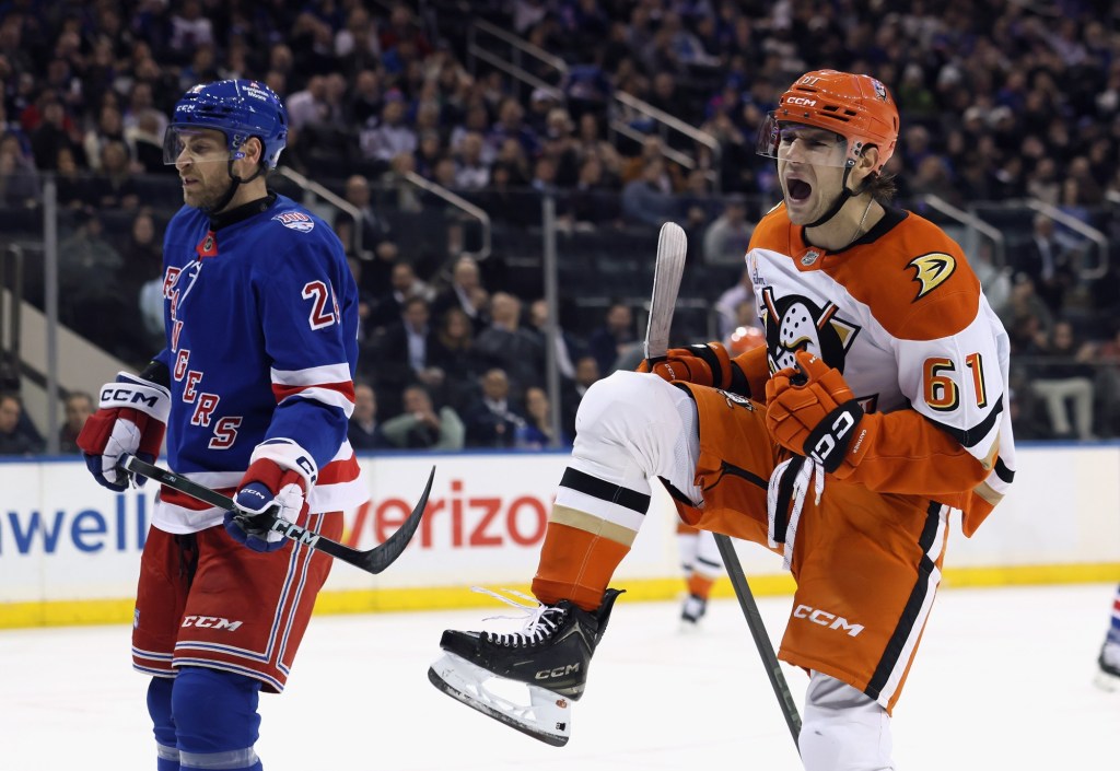 Cutter Gauthier scores twice as Ducks beat Rangers – San Bernardino Sun